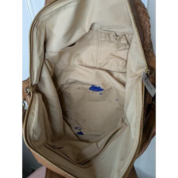 Givenchy Nightingale Braided Leather Handbag Brown Woven Authentic Bag - Picture 7 of 11